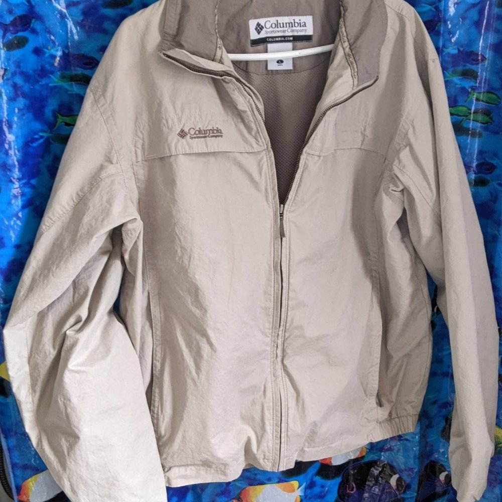 Columbia windbreaker jacket men's large